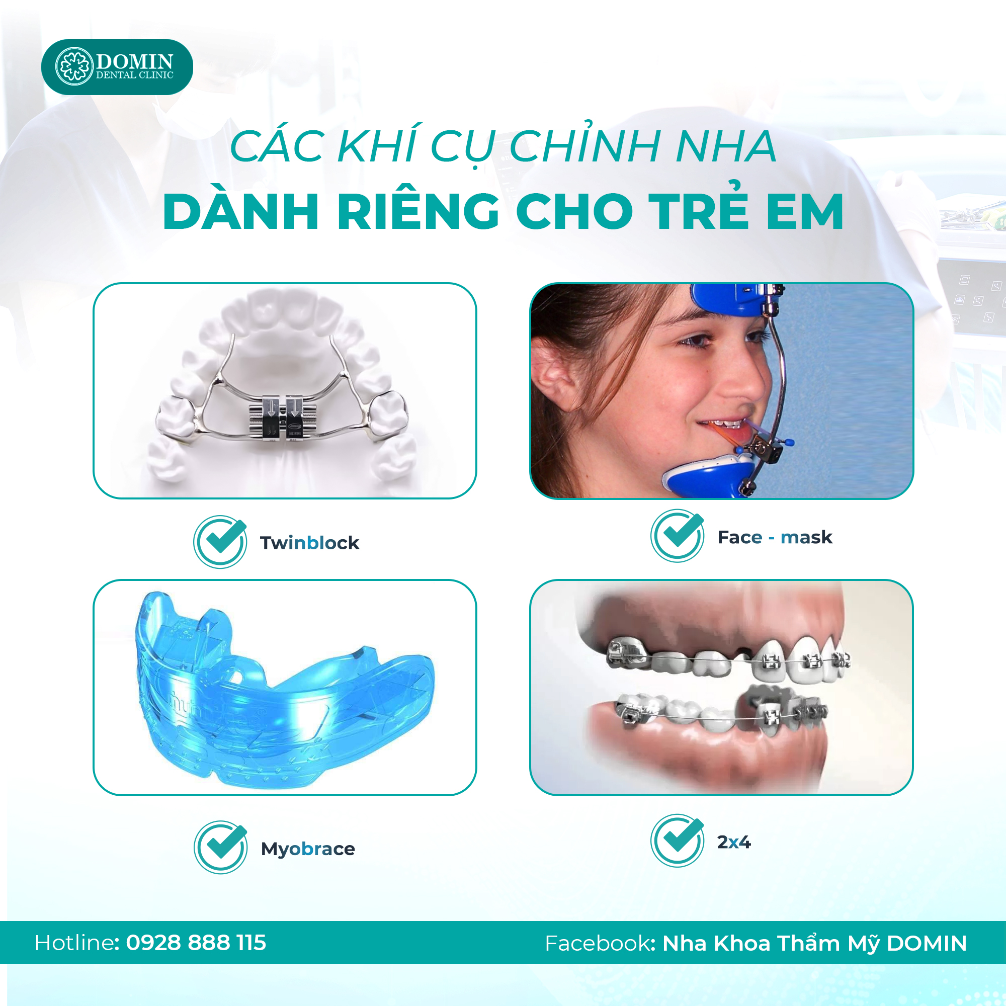 Tổng hợp 18 loại khí cụ chỉnh nha phổ biến