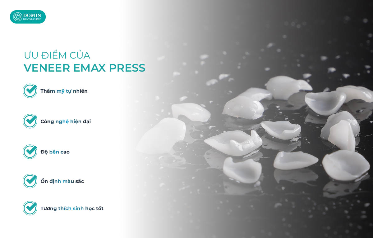 Thẩm mỹ, bảo tồn răng thật... là những ưu điểm của dán sứ veneer Emax Press.